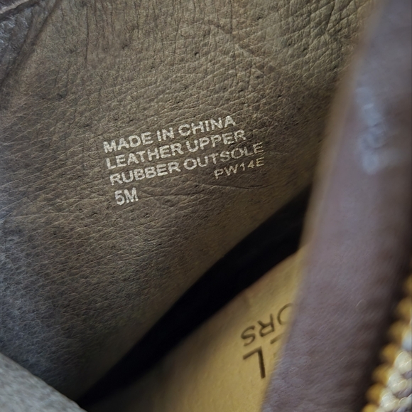 Michael Kors Kendra opened toe heeled ankle boot booties dark chocolate brown - Picture 5 of 7